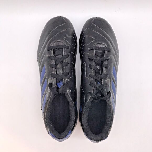 adidas Goletto VII FG J Youth 5 Soccer Cleats FV2894 Black/Blue Low Lace Up NEW - Picture 6 of 12